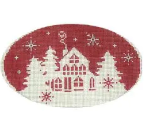 ST-C101 Red/White Christmas House