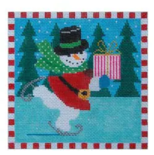 ST-C122 Skating Snowman