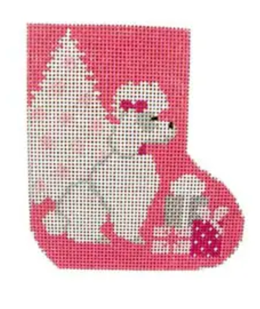 ST-SK96 Pink Poodle Christmas Mini Skate