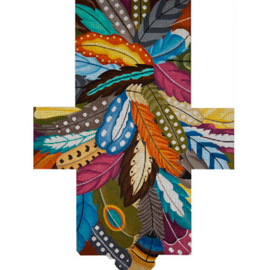 JP-BB026 Feather Overlay Brick Bag