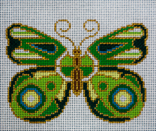 JP-B321 Green Cloisonne Butterfly