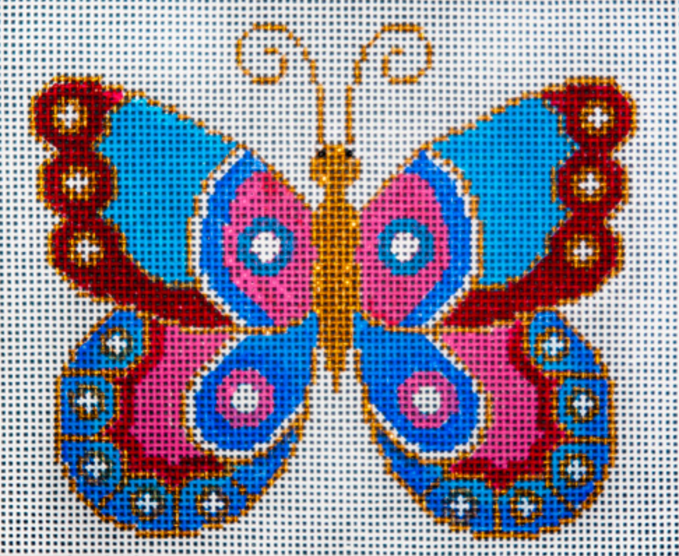 JP-B326 Pink and Blue Butterfly