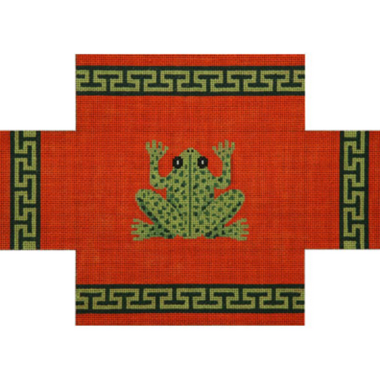 JP-BC001 Frog on Orange Brick Cover