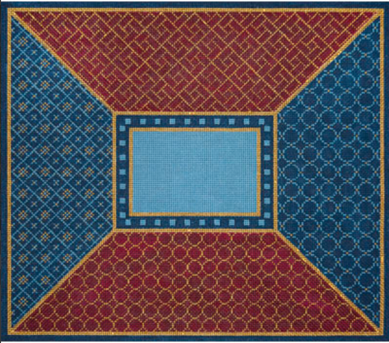 JP-TB097 Burgundy/Blue Tallis Bag