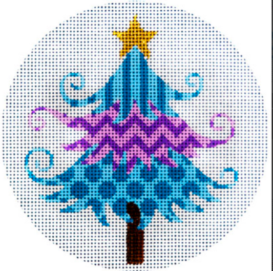 JP-X130 Purple and Blue Christmas Tree