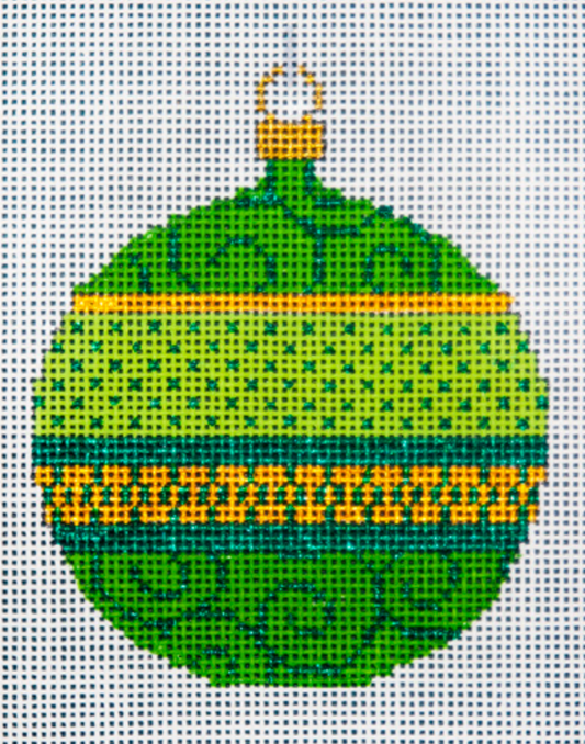 JP-X305-8 Green and Gold Ornament