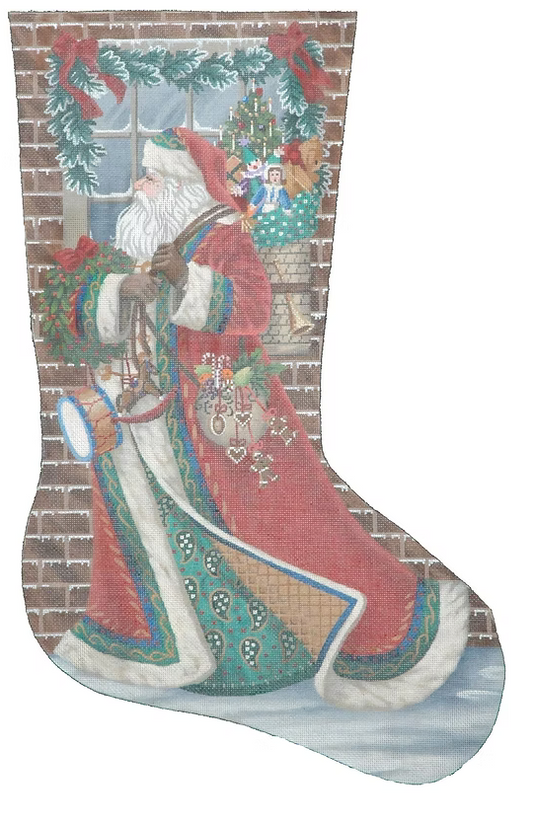 TTAXS228 Santa Delivering Stocking