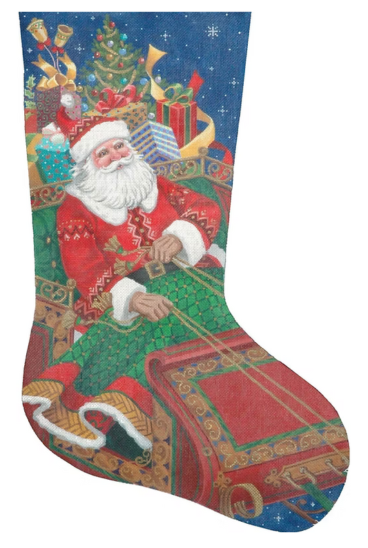 TTAXS292 Santa's on his Way Stocking