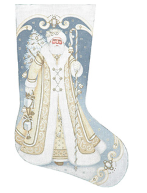 TTAXS343 Golden Santa Stocking