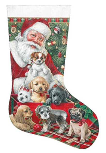TTAXS364 Christmas Puppies Stocking