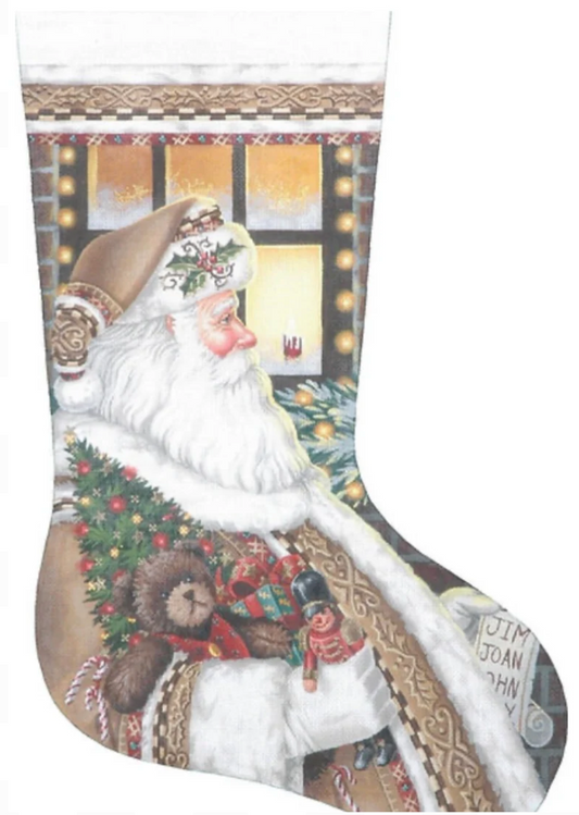 TTAXS377 Santa on the Job Stocking