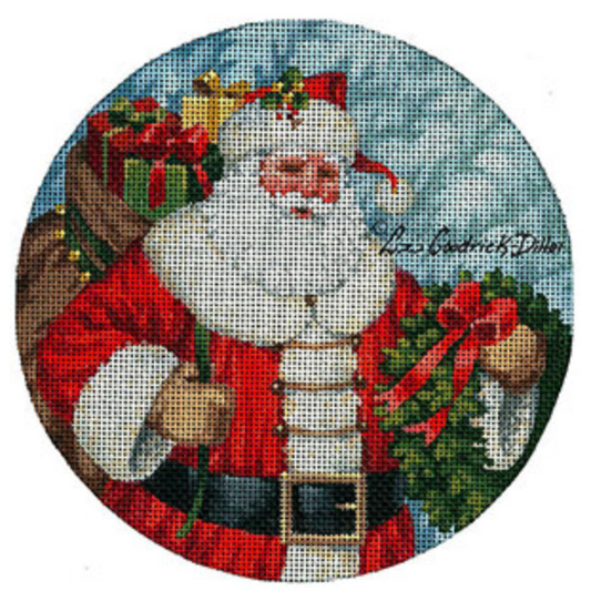 LGDOR201 Santa with Wreath