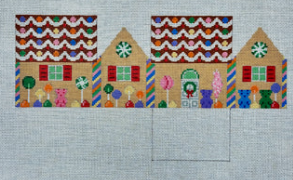 6266 Rainbow Candy and Gummy Bears 3D Gingerbread House