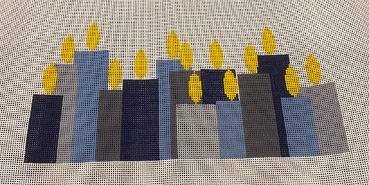 ASIT018B-13 Hannukah Candles on 13 mesh