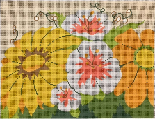 ASIT056 Sunflowers and Morning Glories