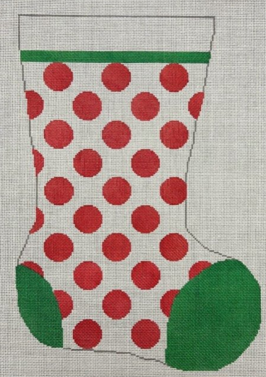 ASIT100XXL Red/White Dot Stocking