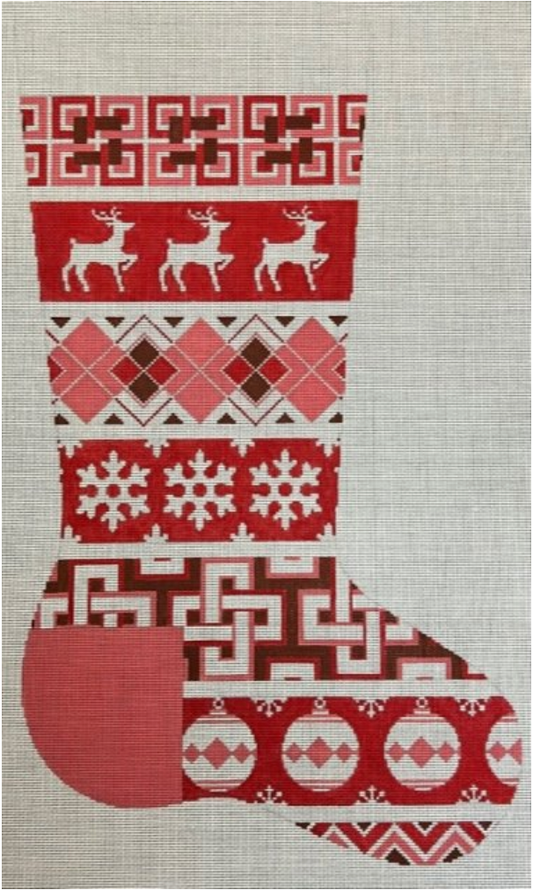 ASIT488 Red Squares Stocking