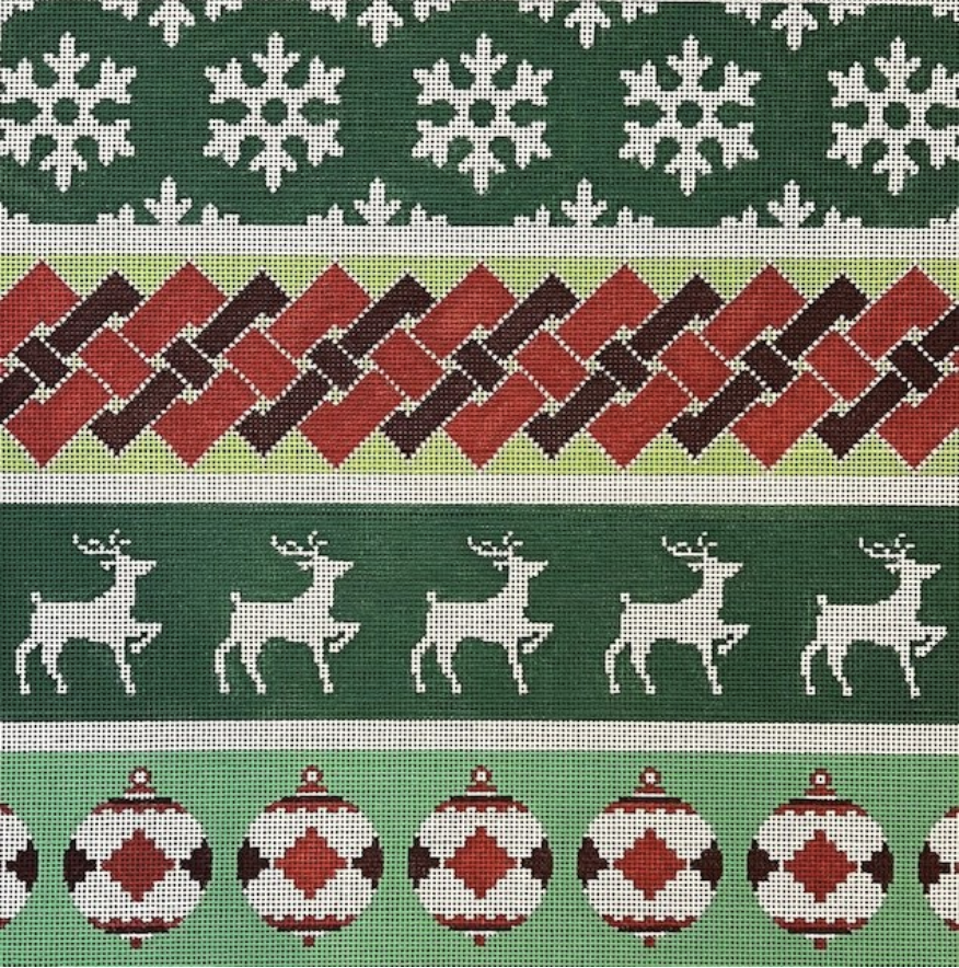 ASIT493 Green Christmas Pattern