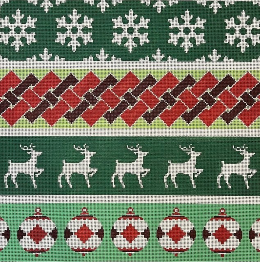 ASIT493 Green Christmas Pattern