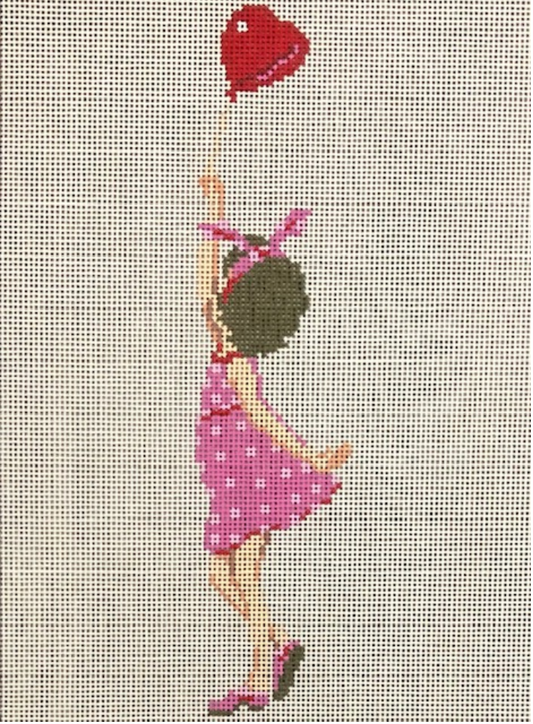 ASIT414 Girl with Heart Balloon