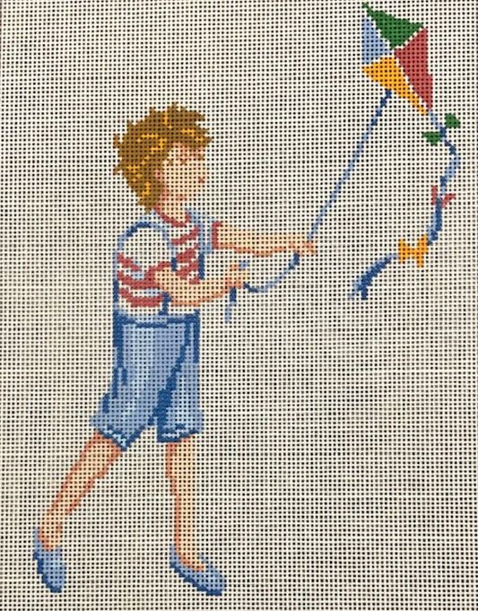 ASIT417 Boy with Kite