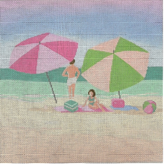 ASIT523 Pink Beach Umbrellas