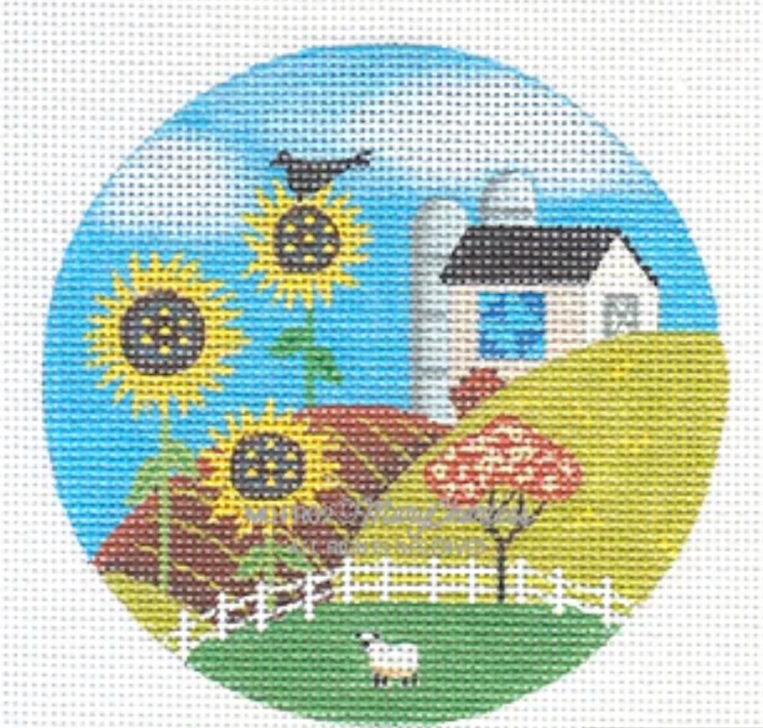 MC-FR02 Barn and Sunflowers