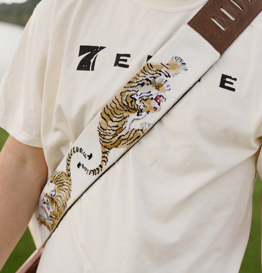 HB812 Tigers on White Strap