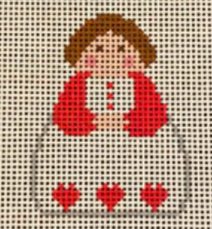 SI165-38 Angel with Red Hearts