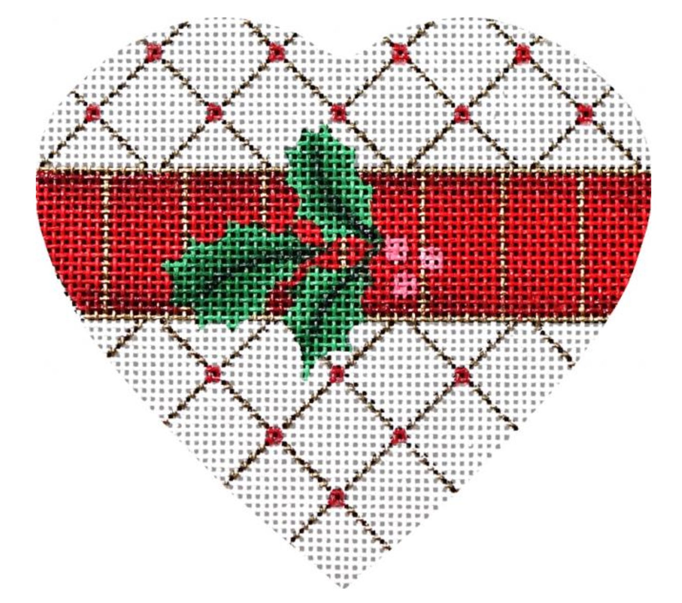 2190G Diamond Holly Heart