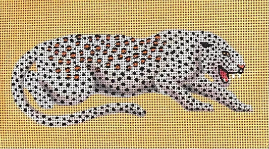 CL046 Leopard on Orange Clutch