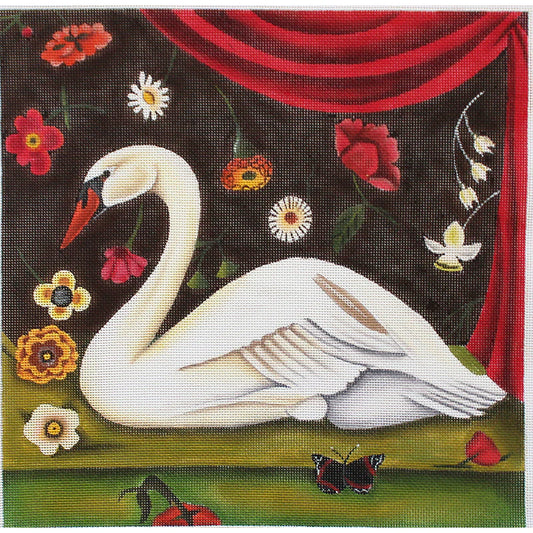 CN1537 Floral Swan