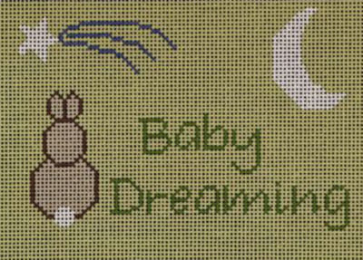 DHG204 Green Bunny Baby Dreaming