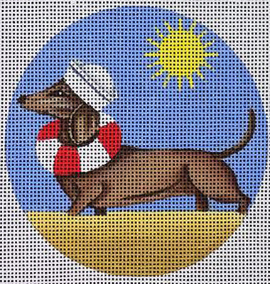 DS1107o Summer Dachshund