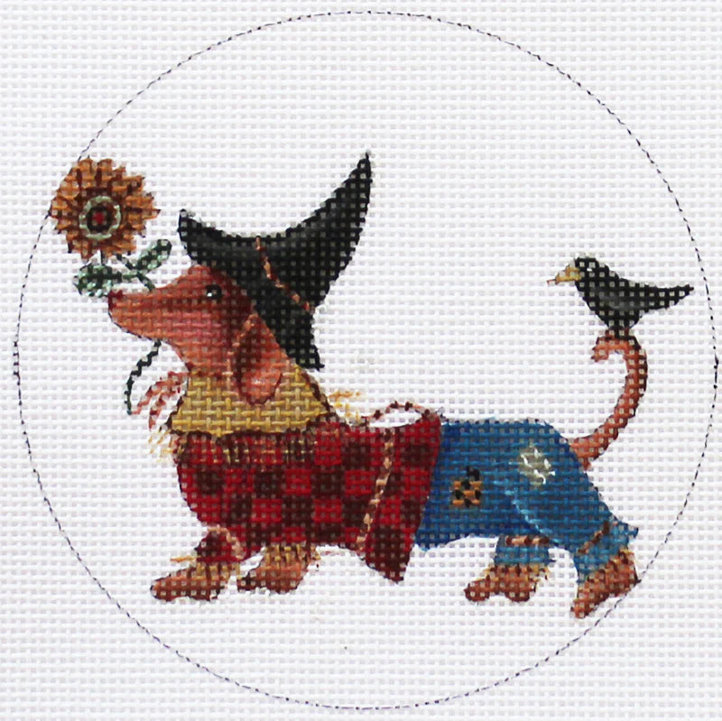 DS1150o Scarecrow Dachshund