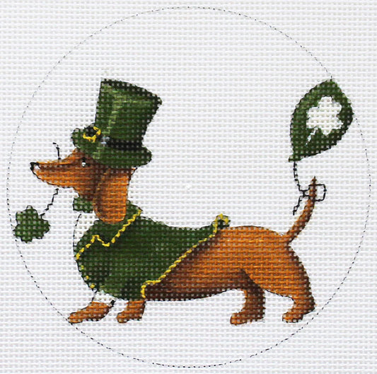 DS1151o St. Patrick's Day Dachshund