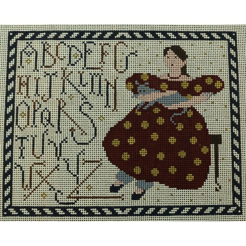 EWE-349 Girl in Red Dress Sampler