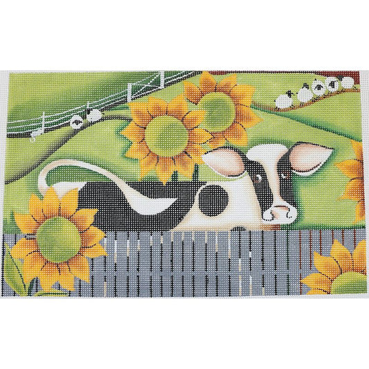 EWE-469 Holstein and Sunflowers