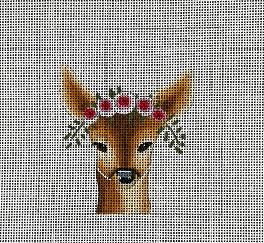 IN075 Deer with Floral Crown