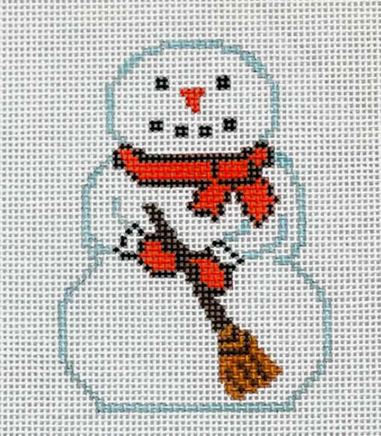 KCD1395 Snowman with Broom