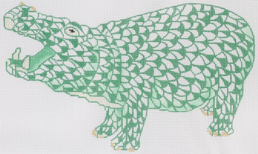 SST-40 Fishnet Hippo - Green