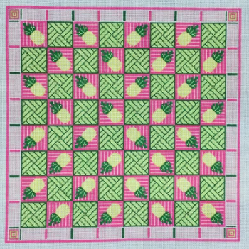 KCD2502 Pineapple Chess/Checkers Board - Pink