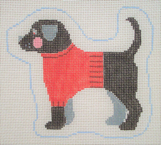 PS107 Black Labrador Profile