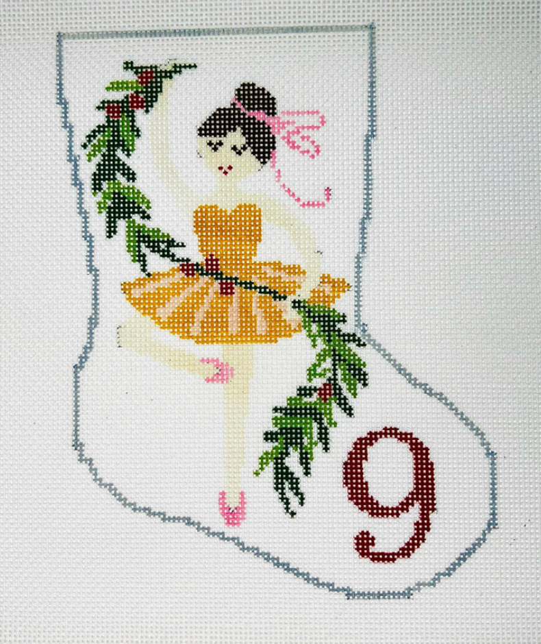 BS43 Nine Ladies Dancing Mini Stocking