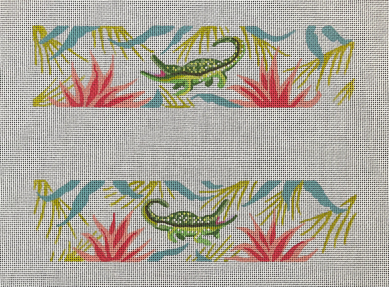 PB104 Gator with Leaves Purse Border