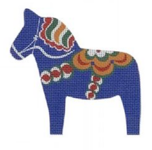 NOR07 Dala Horse - Blue