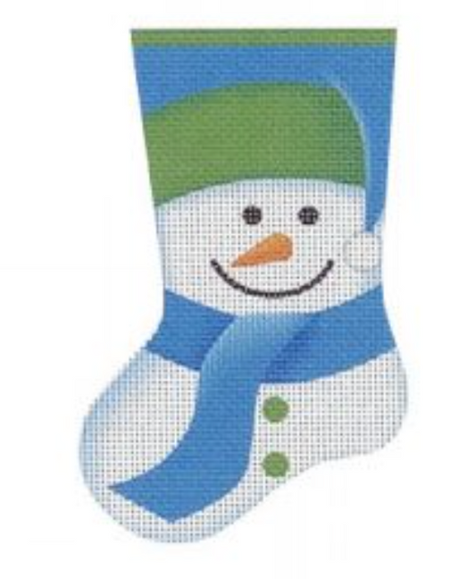 MS18 Snowman Mini Sock - Blue