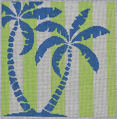 TS159 Palm Tree Stencil - Lime Green