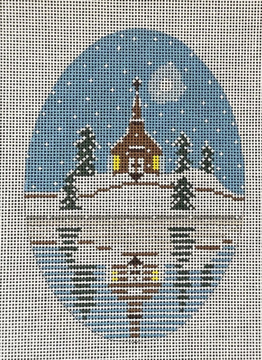 3302 Snowy Church On The Water