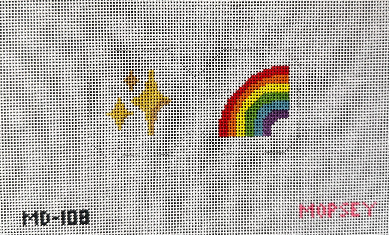 MD-108 Scissor Fob -Rainbow Sparkle